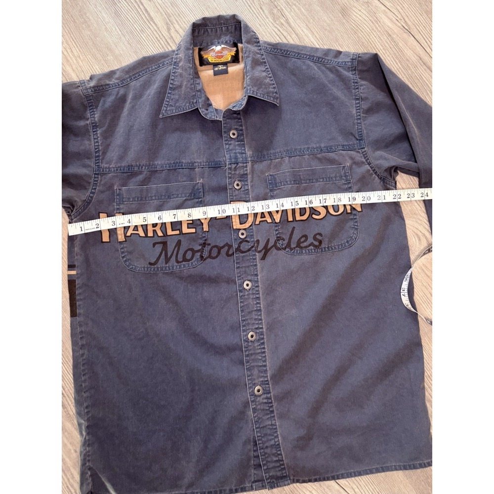 Vintage Harley-Davidson Motorcycles Shirt Men's Small Fit Graphic Workwear - Picture 6 of 8